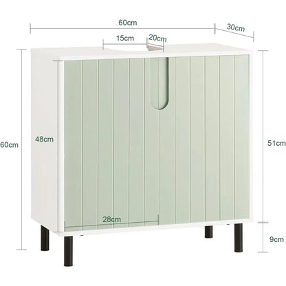 Meuble salle de bain sous lavabo de taille 60 x 30 x 60 cm - vente privée 14:29B0CVXM5W4H;200007763:201336342