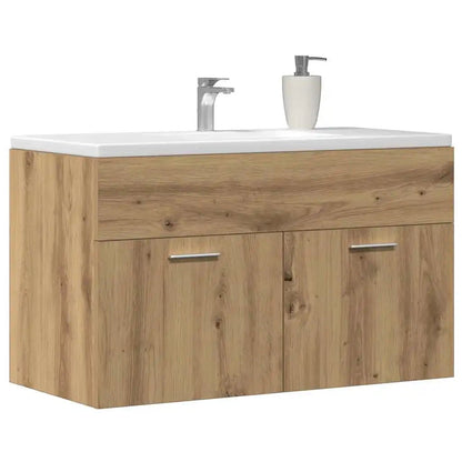 Meuble salle de bain sous lavabo en bois ancien - vente privée 14:35085290 x 38.5 x 46 cm;200007763:201336343