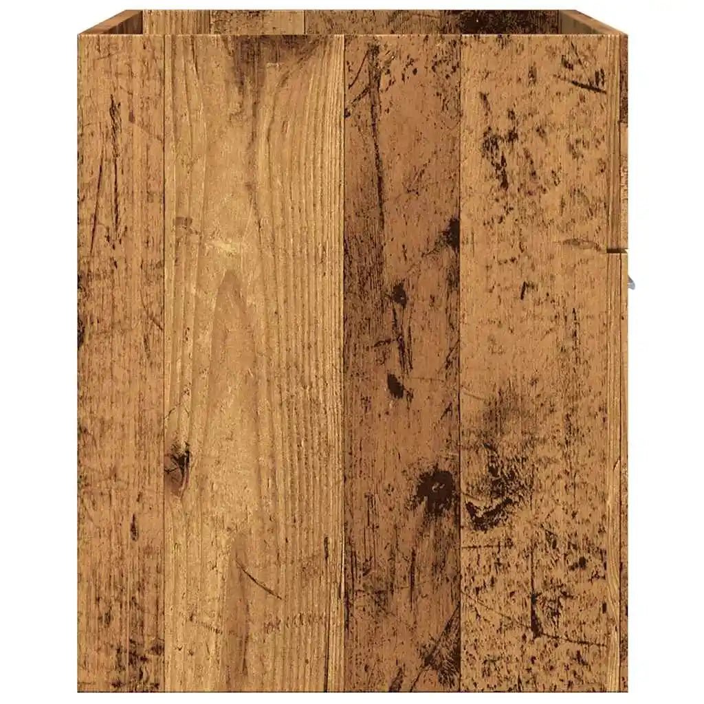 Meuble salle de bain sous lavabo en bois ancien - vente privée 14:35085290 x 38.5 x 46 cm;200007763:201336343