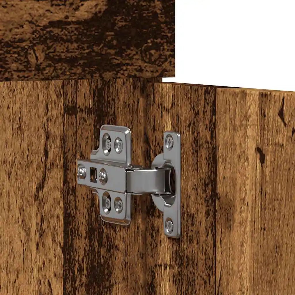 Meuble salle de bain sous lavabo en bois ancien - vente privée 14:35085290 x 38.5 x 46 cm;200007763:201336343