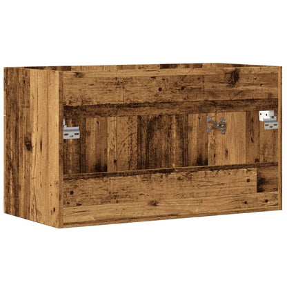 Meuble salle de bain sous lavabo en bois ancien - vente privée 14:35085290 x 38.5 x 46 cm;200007763:201336343