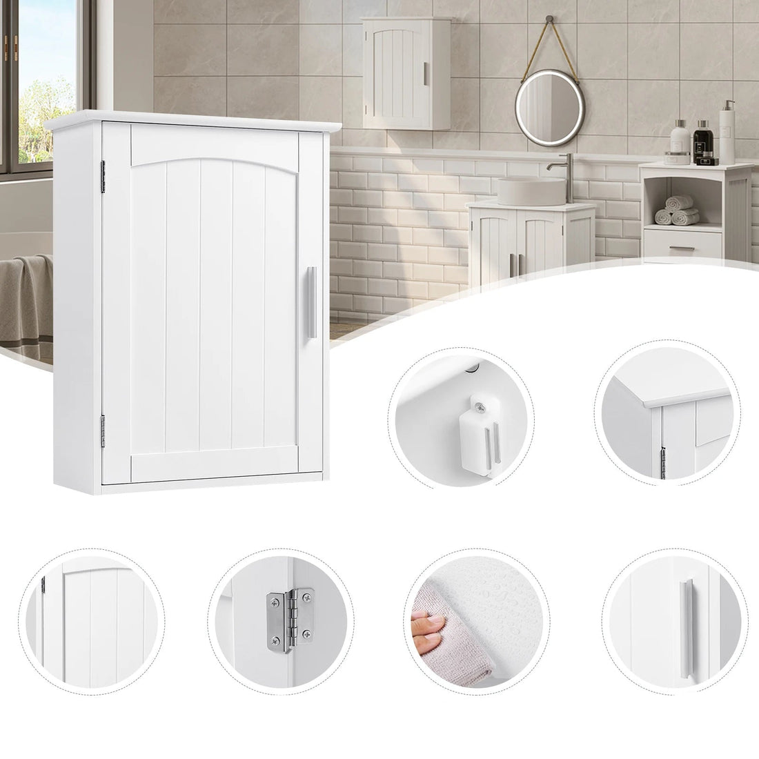 Meuble salle de bain suspendu blanc 40x52x18cm - vente privée 14:29;200007763:201336101