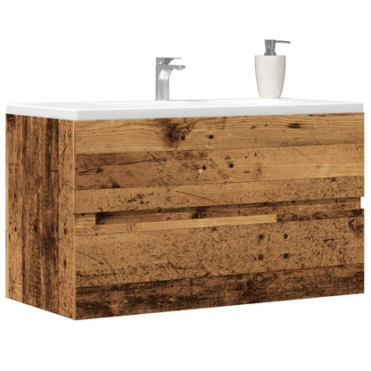 Meuble salle de bain suspendu gris - vente privée 14:35085260 x 38.5 x 45 cm;200007763:201336343