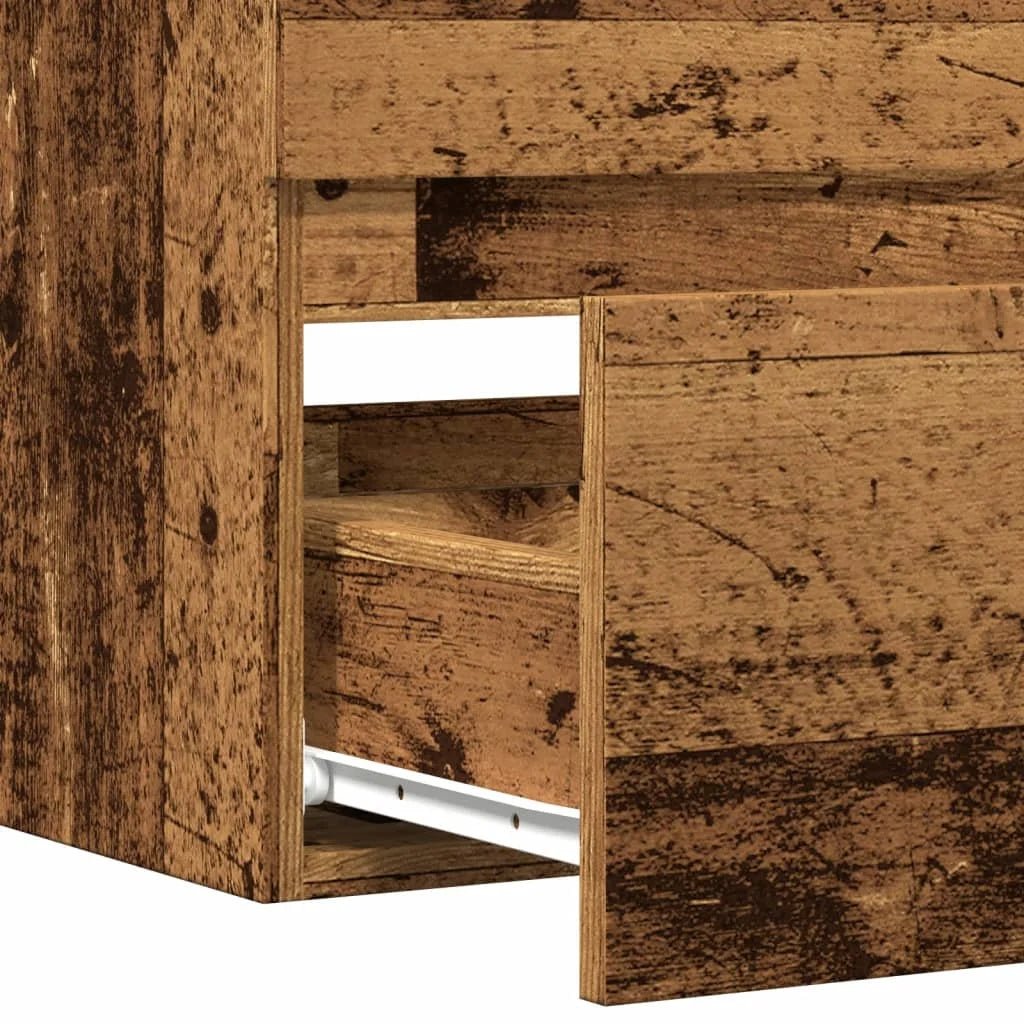 Meuble salle de bain suspendu gris - vente privée 14:35085260 x 38.5 x 45 cm;200007763:201336343