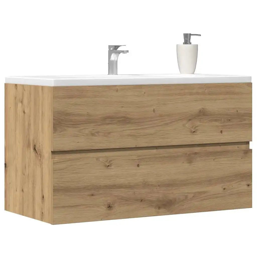 Meuble salle de bain suspendu gris - vente privée 14:35085260 x 38.5 x 45 cm;200007763:201336343