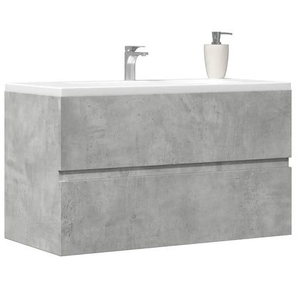 Meuble salle de bain suspendu gris - vente privée 14:35085260 x 38.5 x 45 cm;200007763:201336343