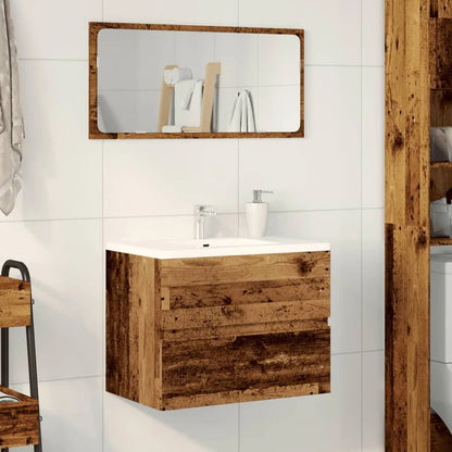 Meuble salle de bain suspendu gris - vente privée 14:35085260 x 38.5 x 45 cm;200007763:201336343