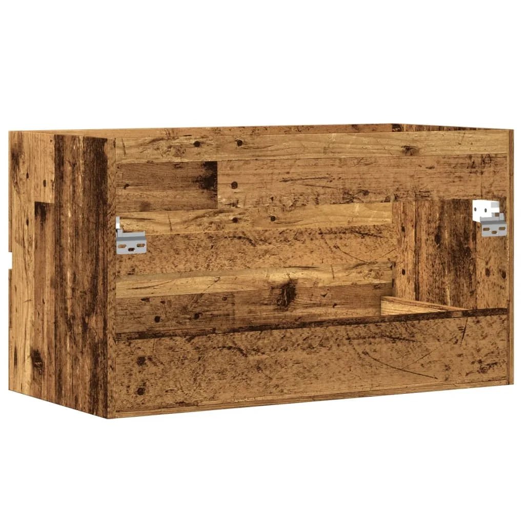 Meuble salle de bain suspendu gris - vente privée 14:35085260 x 38.5 x 45 cm;200007763:201336343