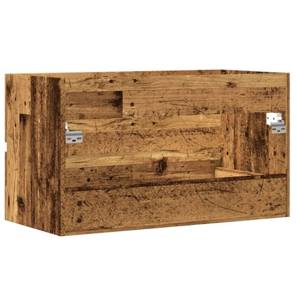 Meuble salle de bain suspendu gris - vente privée 14:35085260 x 38.5 x 45 cm;200007763:201336343