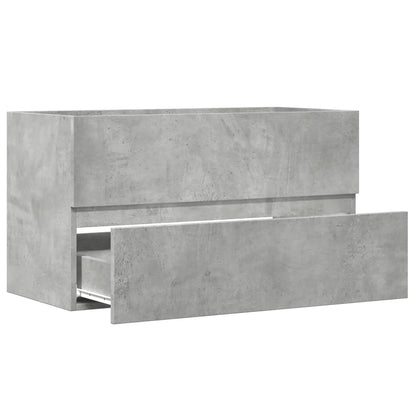 Meuble salle de bain suspendu gris - vente privée 14:35085260 x 38.5 x 45 cm;200007763:201336343