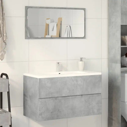 Meuble salle de bain suspendu gris - vente privée 14:35085260 x 38.5 x 45 cm;200007763:201336343
