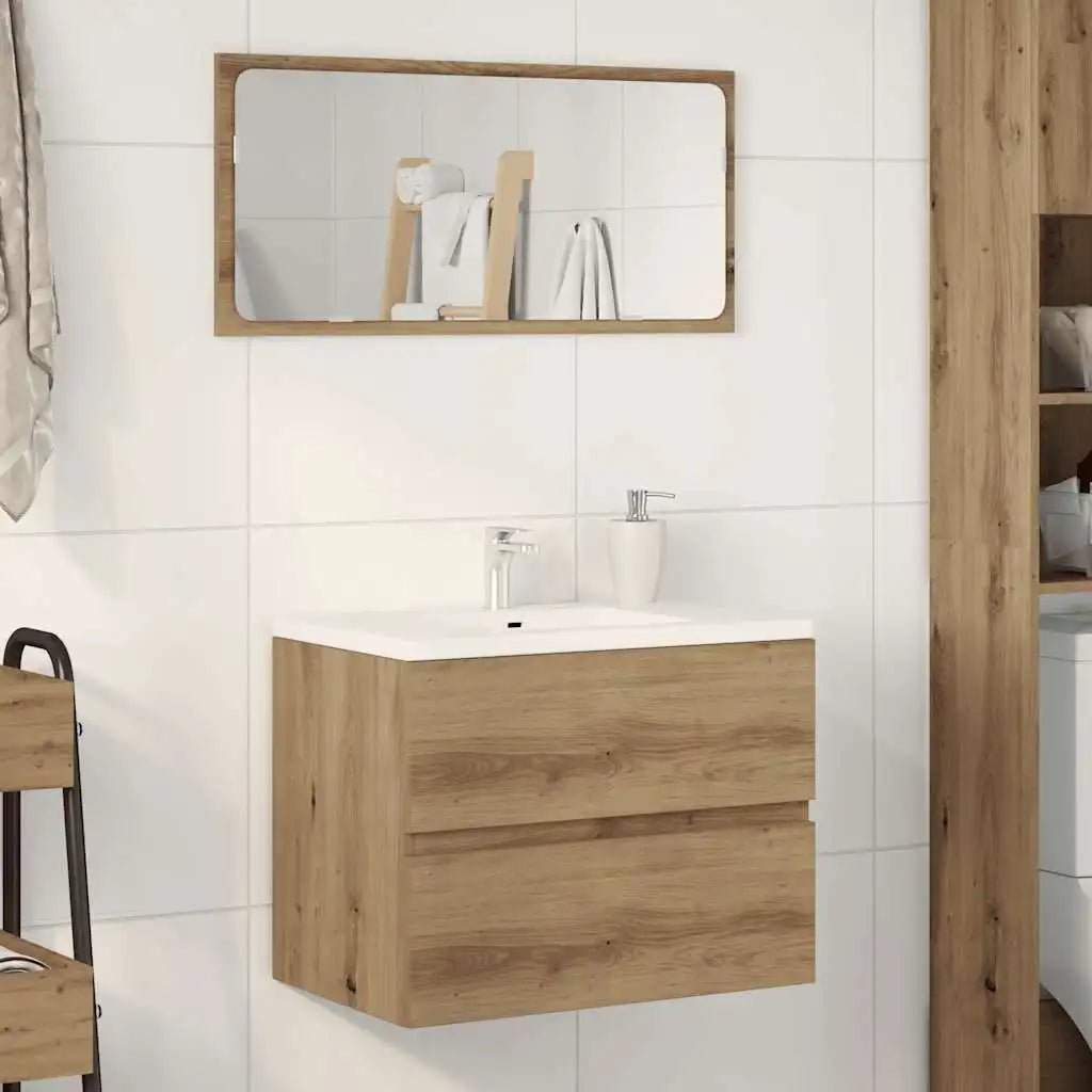 Meuble salle de bain suspendu gris - vente privée 14:35085260 x 38.5 x 45 cm;200007763:201336343