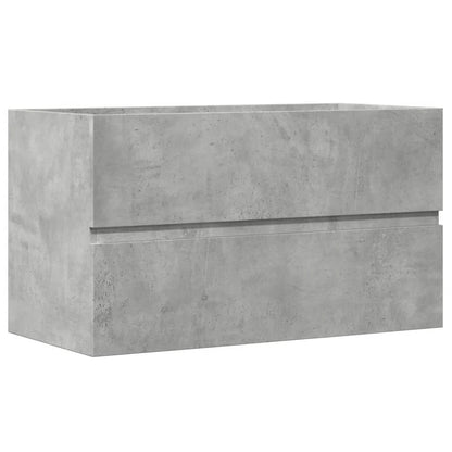 Meuble salle de bain suspendu gris - vente privée 14:49680 x 38.5 x 45 cm;200007763:201336343