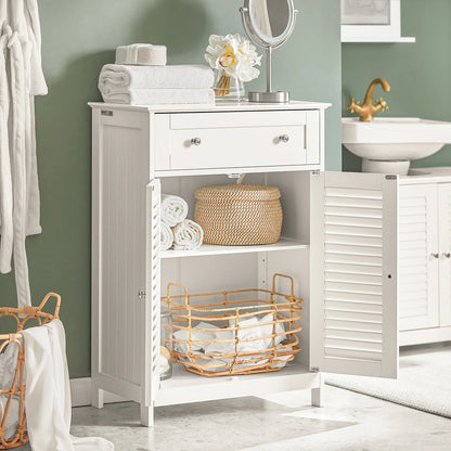 Meuble salle de bain tiroir blanc avec 2 portes - vente privée 14:29;200007763:201336101