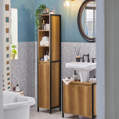 Meuble salle de bain vintage haut 30X168X28cm - vente privée 14:365458;200007763:201336101