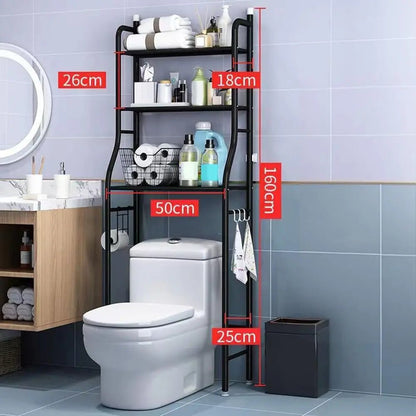 Meuble WC à 3 niveaux en métal - vente privée 14:193black;200007763:203372089