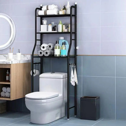 Meuble WC à 3 niveaux en métal - vente privée 14:193black;200007763:203372089