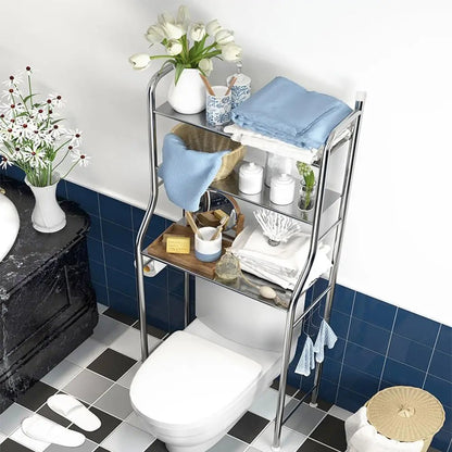 Meuble WC à 3 niveaux en métal - vente privée 14:193black;200007763:203372089