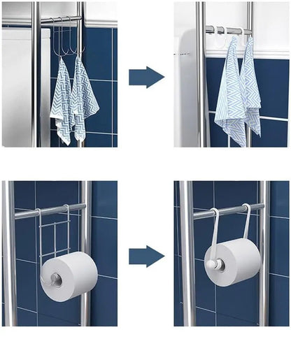 Meuble WC à 3 niveaux en métal - vente privée 14:193black;200007763:203372089