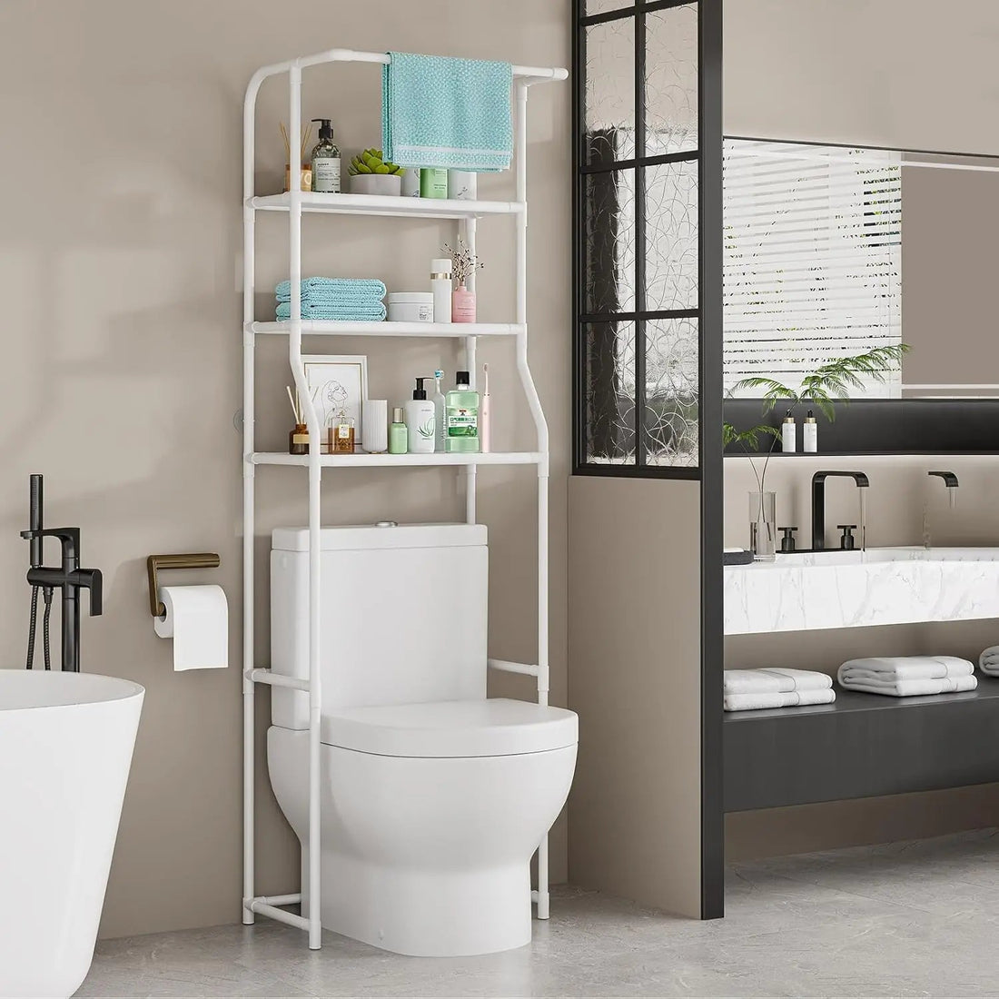 Meuble WC autoportant à 3 niveaux - vente privée 14:29