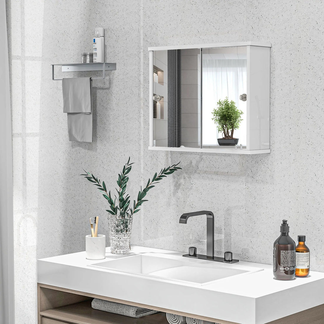 Meuble WC blanc brillant 55 x 15 x 45 cm - vente privée 14:29;200007763:201336104