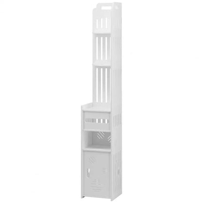 Meuble WC de rangement d'angle - vente privée 14:10White
