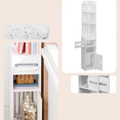 Meuble WC de rangement d'angle - vente privée 14:10White
