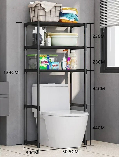 Meuble WC de type organisateur à niveaux - vente privée 14:200006151Toilet Rack Black