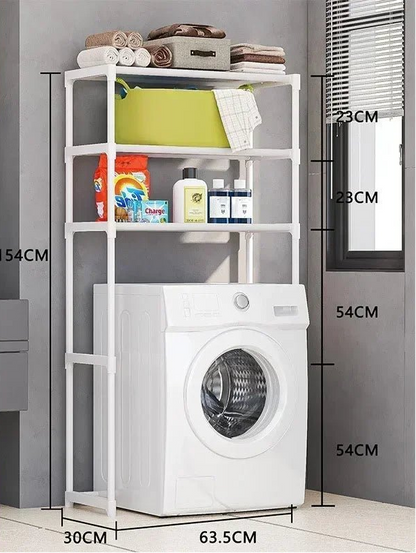 Meuble WC de type organisateur à niveaux - vente privée 14:202010806Washing Rack White