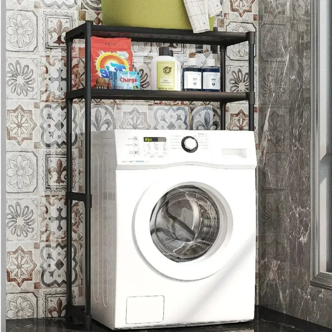 Meuble WC de type organisateur à niveaux - vente privée 14:202010806Washing Rack White