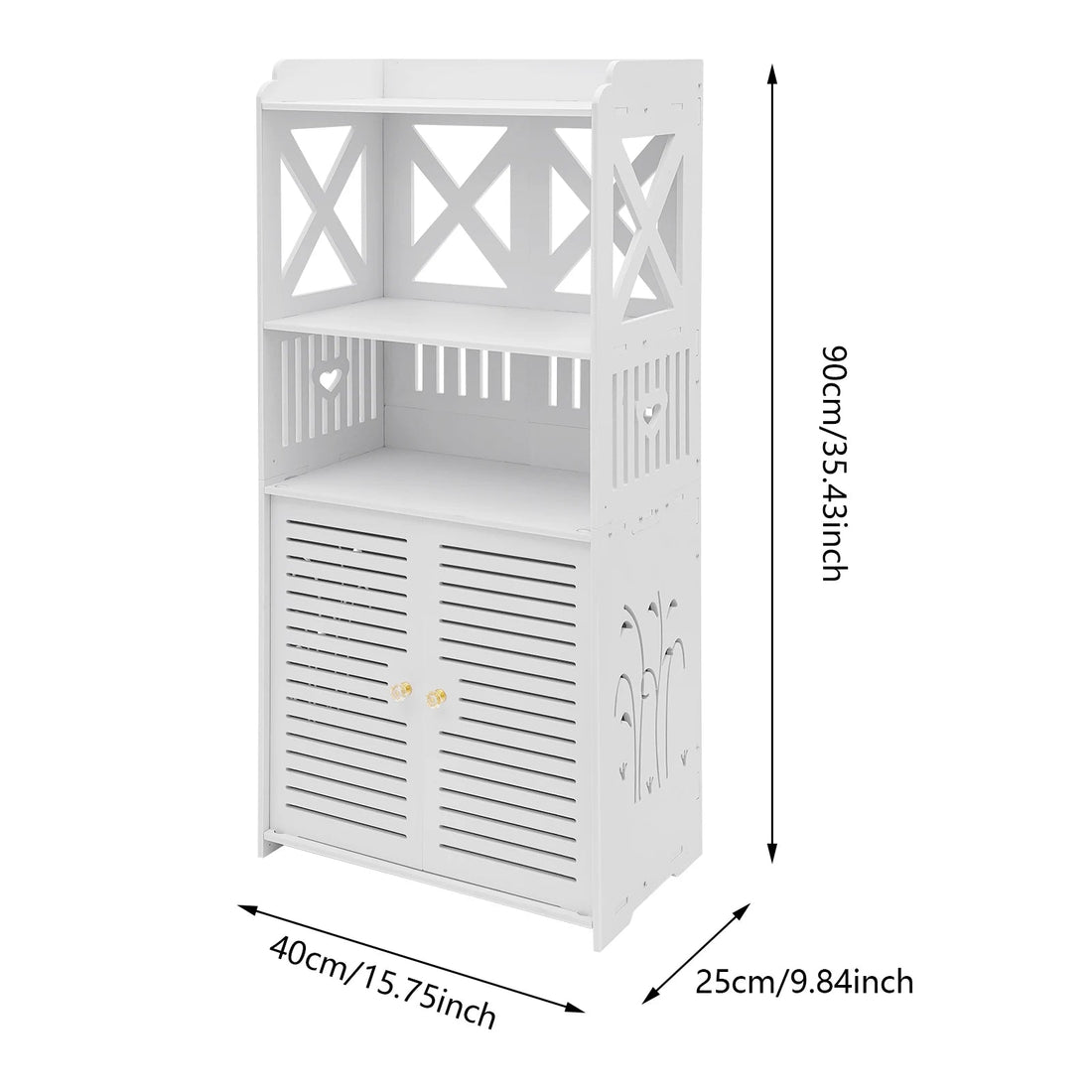 Meuble WC latéral en PVC - vente privée 14:29White;200007763:201336101
