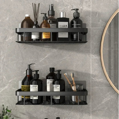Mini étagère salle de bain à alliage d'aluminium - vente privée 14:365458StyleB-Black gold-1