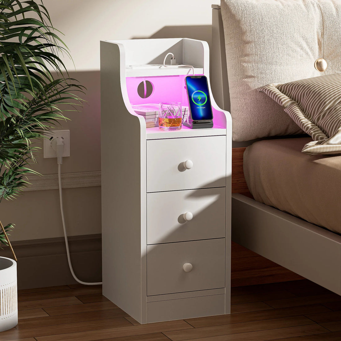 Mini table de chevet compacte - 1Pc - vente privée 14:365458Brown;200007763:201336101