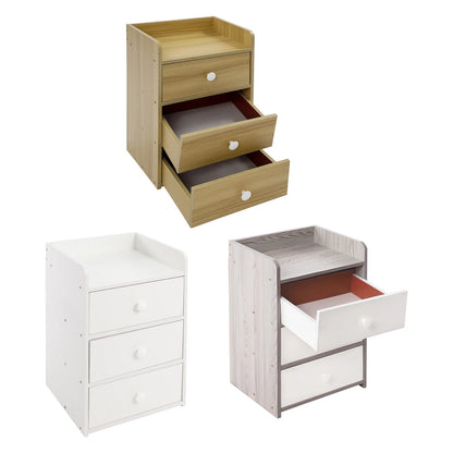 Mini Table de nuit avec poignée et 3 tiroirs - vente privée 14:29Light Grey;200007763:201336101