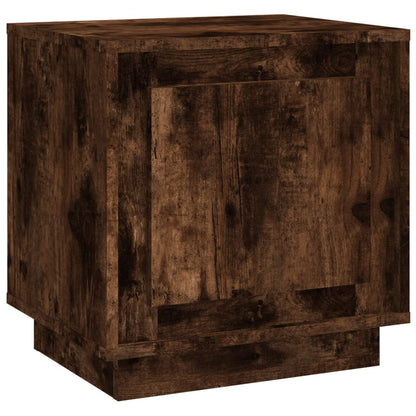 Mini table de nuit Chêne Fumé 44X35X45 cm Bois D'Ingénierie - vente privée 200007763:201336101