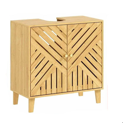 Petit meuble de rangement bas de WC 60X30X60 cm Naturel - vente privée 200007763:201336104