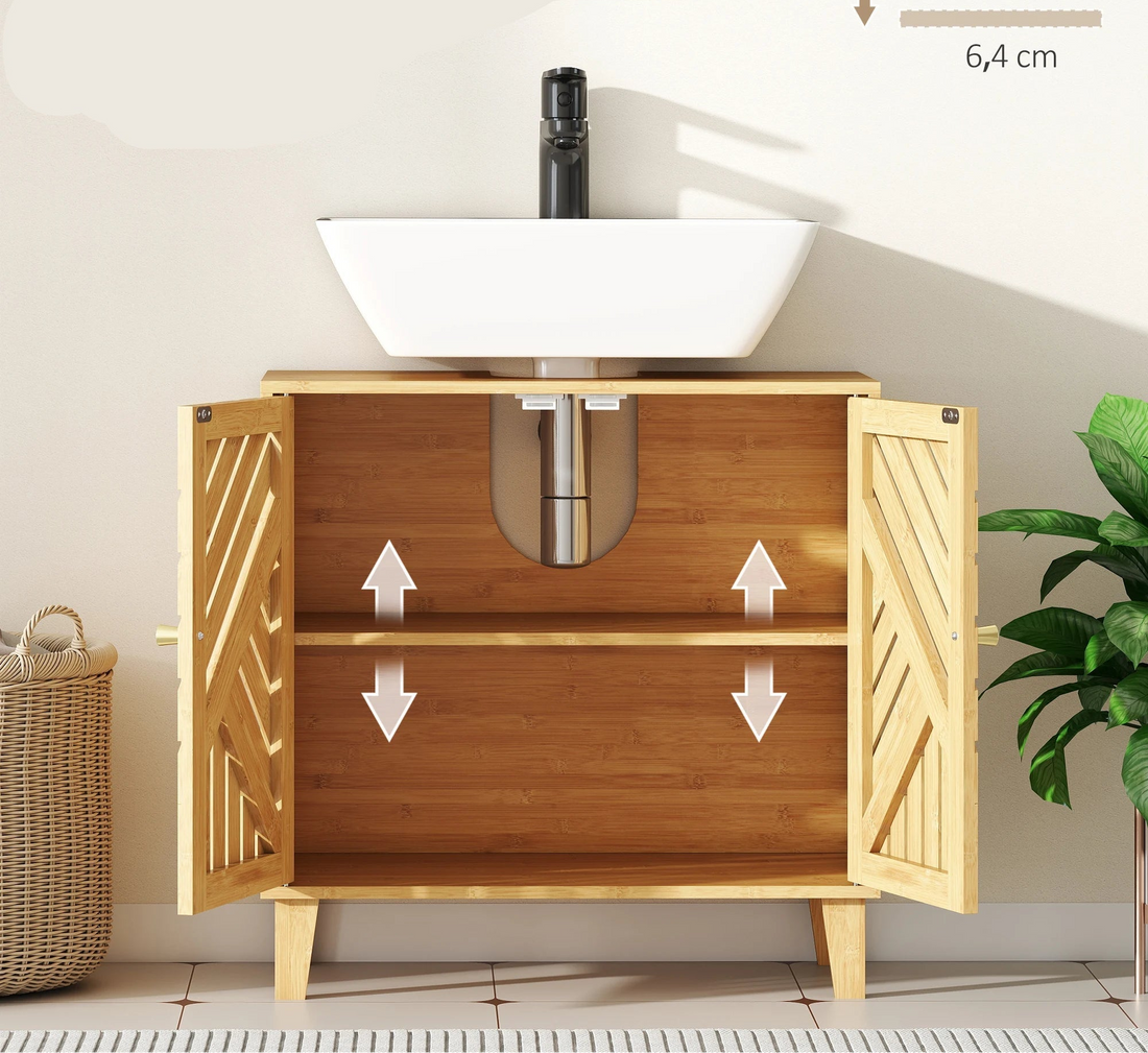 Petit meuble de rangement bas de WC 60X30X60 cm Naturel - vente privée 200007763:201336104
