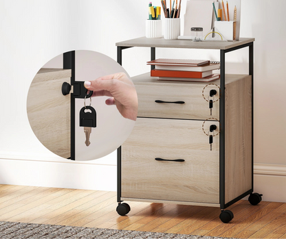 Petit meuble de rangement de bureau 44x40x66,5 cm - vente privée 14:193;200007763:201336104