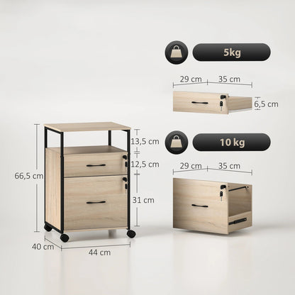 Petit meuble de rangement de bureau 44x40x66,5 cm - vente privée 14:193;200007763:201336104
