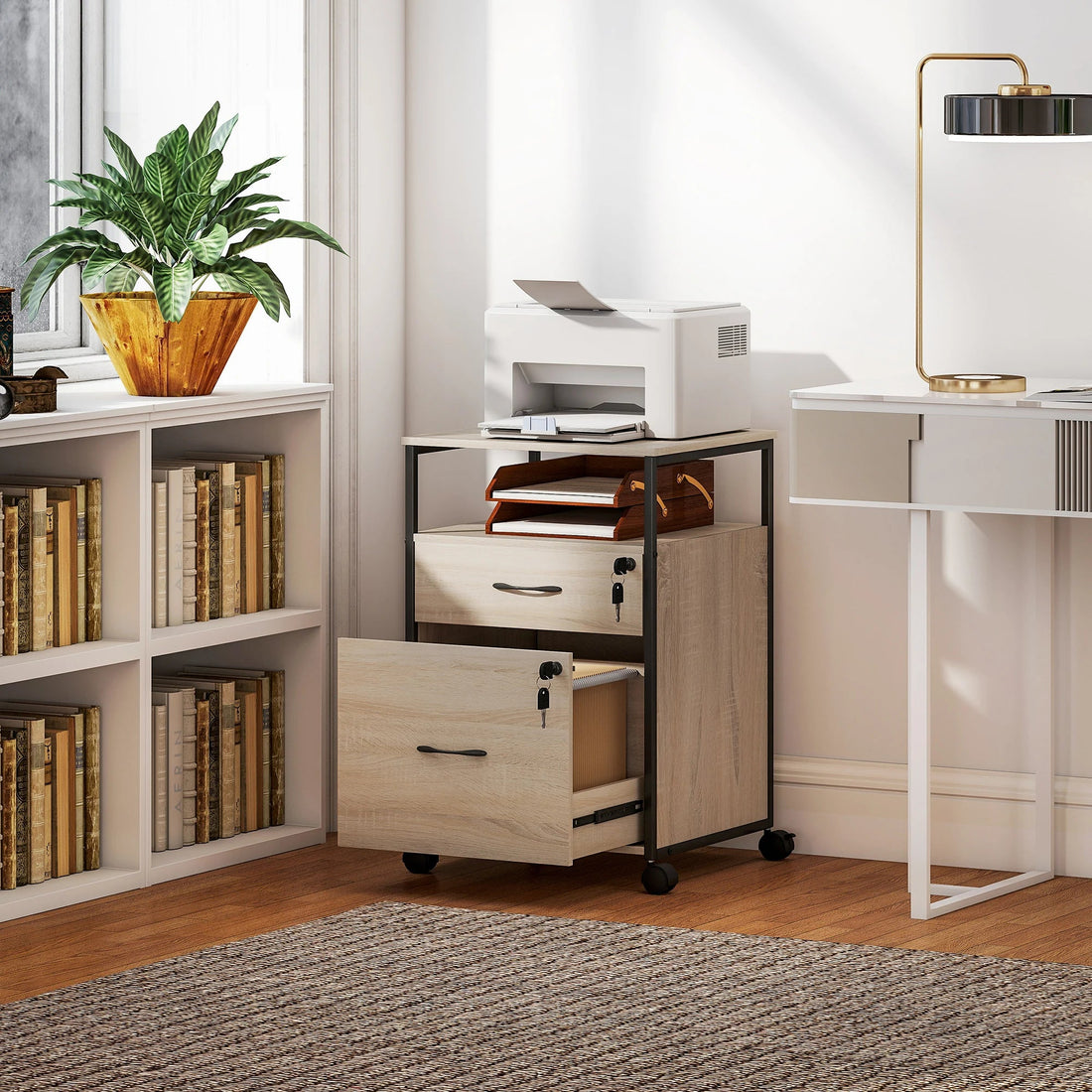 Petit meuble de rangement de bureau 44x40x66,5 cm - vente privée 14:193;200007763:201336104