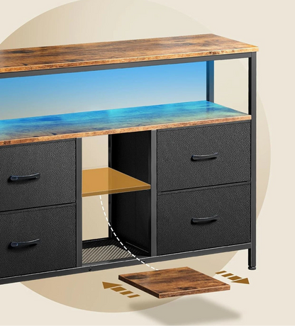 Petit meuble de rangement pas cher à LED - vente privée 14:193Black;200007763:201336101