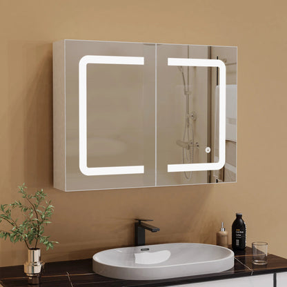 Petit meuble salle de bain mural à led - vente privée 14:29Double Door;200007763:201336101