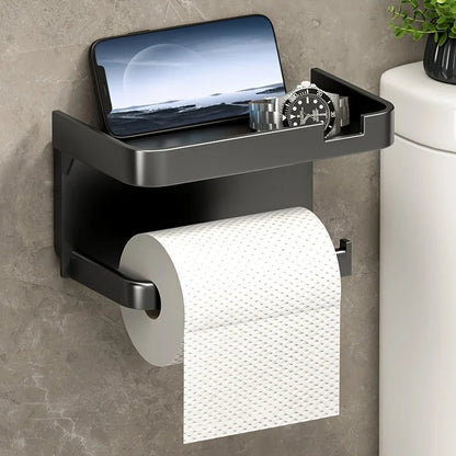 Petit Meuble WC Mural de type porte papier toilette - vente privée 14:193black