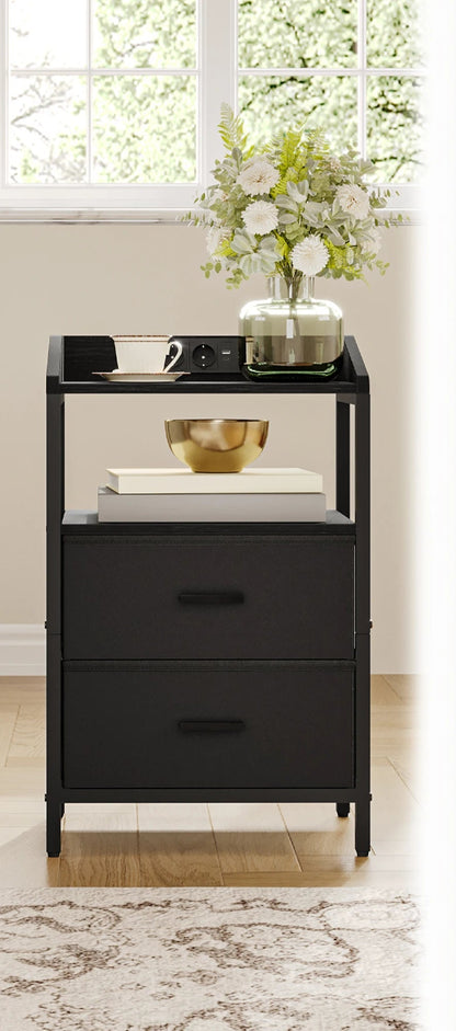 Petit table de chevet avec LED - lot de 2 ensembles - vente privée 14:193;200007763:201336101