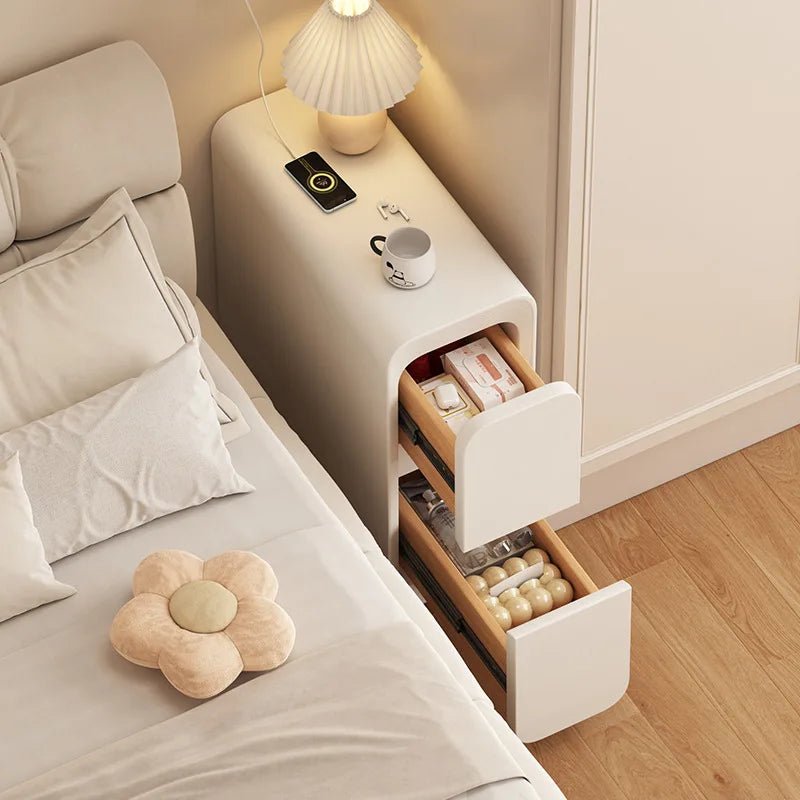 Petit table de chevet en bois minimaliste - vente privée 14:10White;5:10001406620X40x50cm