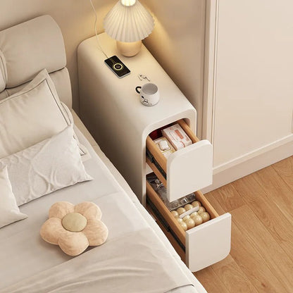 Petit table de chevet en bois minimaliste - vente privée 14:10White;5:10001406620X40x50cm