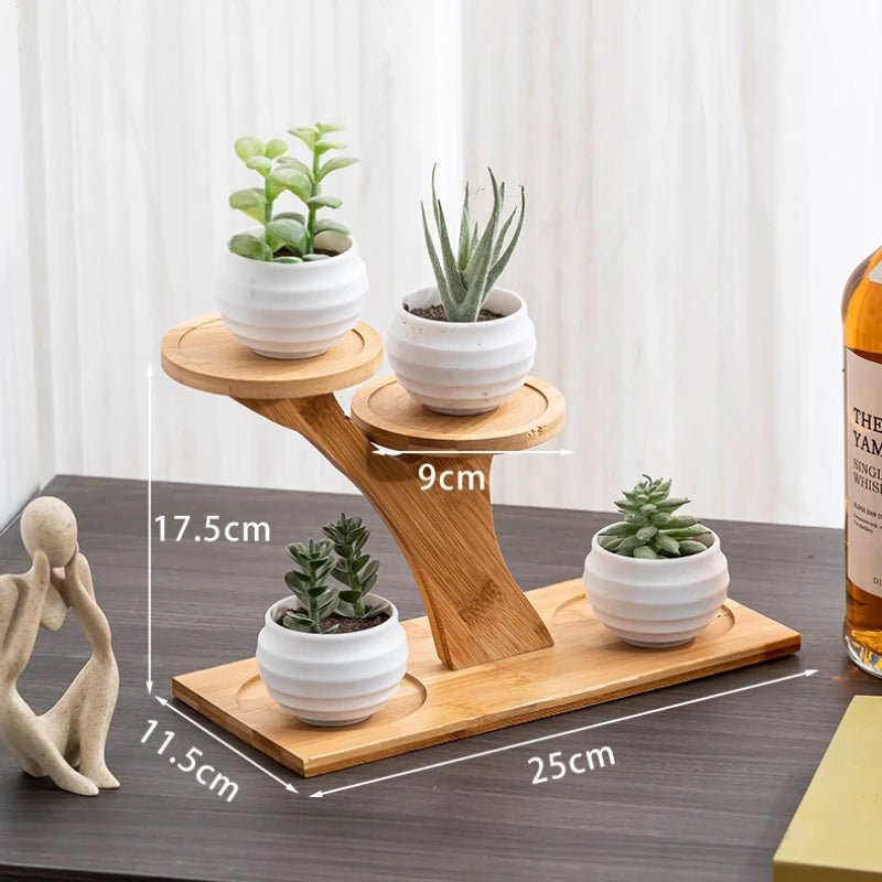 Petite étagère bureau en bois pour pot de fleur - vente privée 14:173Style 3