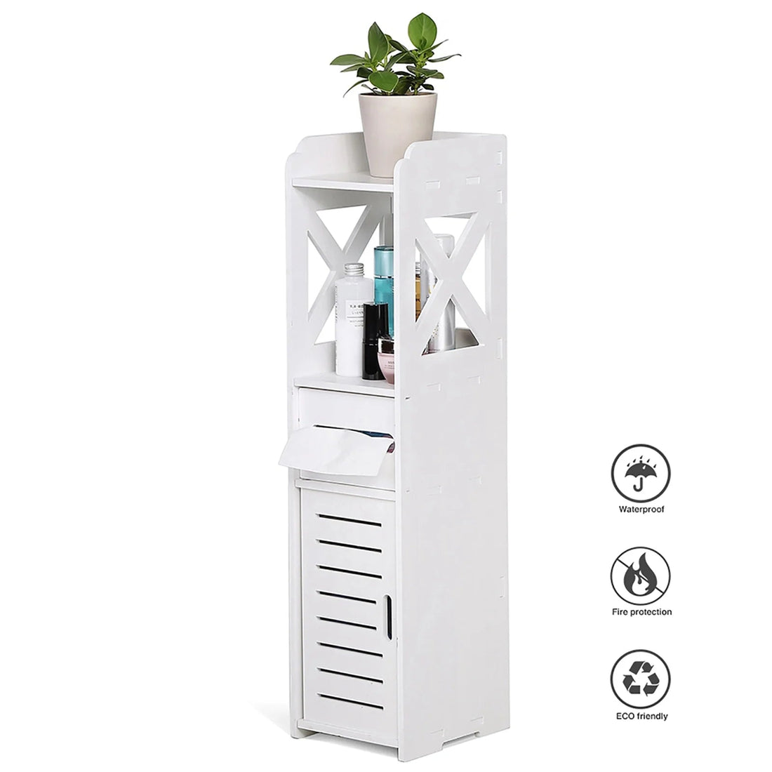 Petite étagère salle de bain blanche - vente privée 14:29