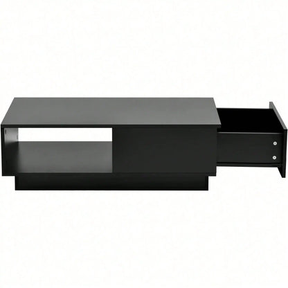 Petite table basse design rectangulaire 99 x 55 x 32 cm - vente privée 14:193Black;200007763:201336101