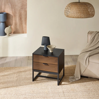 petite table de nuit carrée en bois - vente privée 14:193;200007763:201336101